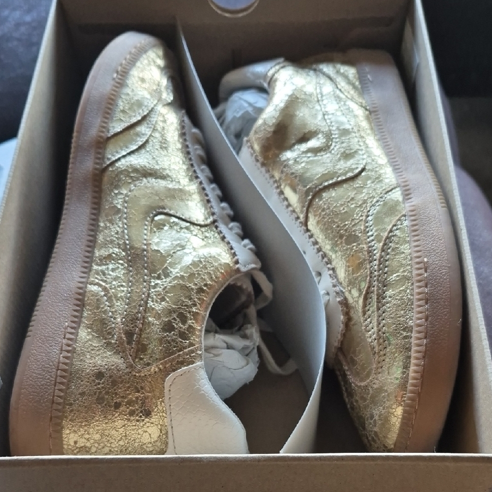 Dolce Vita Gold Metallic Sneakers